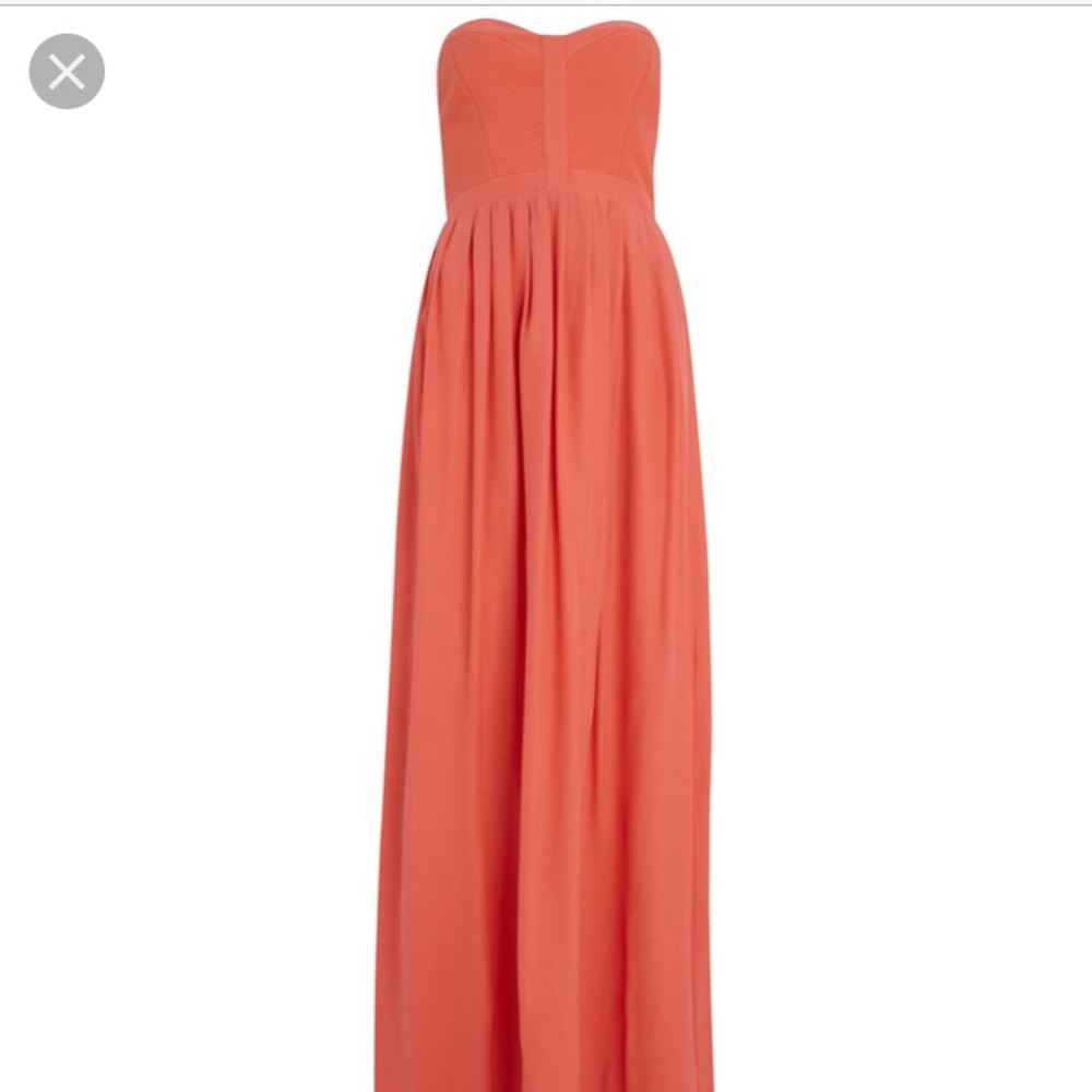 Parker silk coral dress bayou